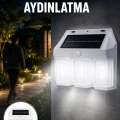 3 in 1 Solar Duvar Lambası – IP65 Su Geçirmez, Hareket Sensörlü Yeni Nesil