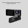 3 Kameralı Araç DVR 1080P Ön + HD Arka + İç Kamera Döngü Kayıt 2’’ Ekran