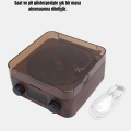 3-ü-1 Arada Bluetooth Hoparlör – Işıklı Saat ve Gece Lambası