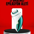 3ü 1 Arada Epilatör Su Geçirmez Metal Başlıklı LED Işıklı 90 Dakika Şarjlı