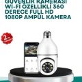360° Panoramik Görüntüleme Sunan Ampul Tipi Güvenlik Kamerası