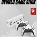 3D 4K 2000 Oyunlu Game Stick Oyun Konsolu Çift Konsol
