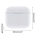 3.nesil İos Android Uyumlu Bluetooth 5.0 Beyaz Çağrı Cevaplama