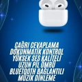 3.Nesil İOS Android Uyumlu Bluetooth 5.0 Beyaz Çağrı Cevaplama Yeni Nesil