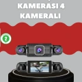 4 Kameralı Araç Kayıt Cihazı Full HD Park İzleme Gece Görüş
