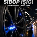 4lü Araç Sibop LED Işığı Otomatik Açılan Lastik Işığı Seti