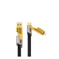 4ü 1 Arada USB Hızlı Şarj ve Veri Kablosu – 65W Güç, Çoklu Bağlantı, 1.2m