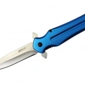 4224 Mavi Kamp Çakı 21cm- Yarı Otomatik, Kemerlikli