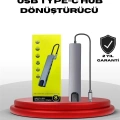 4K HDMI Çıkışlı, Gigabit Ethernetli USB‑C Çoklu Port Hub