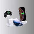 4’lü Apple Kablosuz Şarj Standı iPhone Watch ve AirPods Çoklu Şarjlı