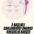 5 Başlıklı Titreşimli Cilt Temizleme Seti Canlandırıcı ve Onarıcı