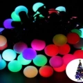 5 Metre 28 Led Fişli Rgb Mini Top Led Siyah Kablo