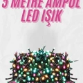 5 Metre Ampul LED Işık Renkli RGB Çok Renkli Led Aydınlatma