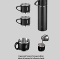 500 ml Isı Korumalı Çelik Termos ve Bardak Seti | Silikon Tabanlı, Şık ve Pratik
