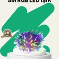 50’li LED Şeffaf Kablolu 5 m Aydınlatma Işık Süsleme Led
