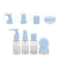 5’li Seyahat Dolum Şişe Seti 30 ml Şeffaf Taşıma Çantalı