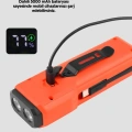 600 Lümen Bisiklet Ön Işık Powerbankli Çakar COB Led
