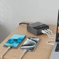 65w Masaüstü 4 Portlu Hızlı Şarj Cihazı İstasyonu 2xusb-a, 2xtype-c Giriş,1,5 Mt. Kablo