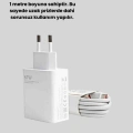 67 Watt Çift Turbo Şarj Adaptörü  Reno 4 5 6 Uyumlu