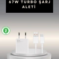 67 Watt Type C Şarj Adaptörü Poco X3 X4 X5 Pro Uyumlu