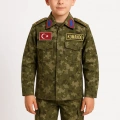 HERŞEYTREND Çocuk Asker Kıyafeti Single (Y.TSK)