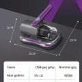 HERŞEYTREND UV Işık Teknolojili Güçlü Motorlu Yatak Temizleme Cihazı