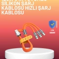 Çinko Alaşımlı Uçlu 120 W Şarj Kablosu – Dolaşmaya Dayanıklı 1,2 m USB Kablo