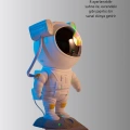 8 Efektli Astronot Galaxy Projektör Uzaktan Kumandalı LED Gece Lambası