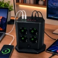 8li Dikey Çoklu Priz 4 USB 2 Type-C Girişli Akım Korumalı Uzatma Prizi