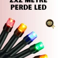8 Modlu Zaman Ayarlı LED Perde Işık – Bahçe ve Balkon Dekorasyonu