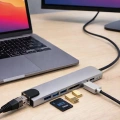 8 Port Type C Hub USB HDMI RJ45 SD TF Kart Okuyucu Çoklayıcı