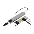 8 Port Type C Hub USB HDMI RJ45 SD TF Kart Okuyucu Çoklayıcı
