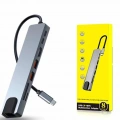 8 Portlu Macbook Çevirici Type C Hub  SD TF USB Çoğaltıcı Ethernet