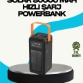 80000 mAh Güneş Enerjili Powerbank 4 Kablolu Type C Lightning Micro USB