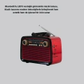 Ahşap Dokulu Bluetooth Müzik Kutusu – Vintage LED Tasarımıyla Modern Ses Deneyimi