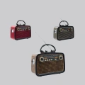 Ahşap Dokulu Bluetooth Müzik Kutusu – Vintage LED Tasarımıyla Modern Ses Deneyimi