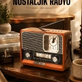 Ahşap Görünümlü Retro Bluetooth Radyo USB,AUX Ve SD Kart Girişli
