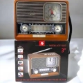 Ahşap Görünümlü Retro Bluetooth Radyo USB,AUX Ve SD Kart Girişli