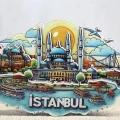 Ahşap İstanbul Temalı Magnet Alk4598