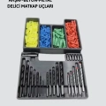Ahşap Metal Beton Delme Uç Seti Organizerli Karbon Çelik Matkap Ucu