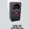 Akıllı Akım Dengelemeli Priz 2500W 4 USB Type C Çıkışlı