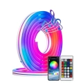 Akıllı RGB LED Neon Şerit Işık 3M USB Bağlantılı Uzaktan Kumanda ve Mobil Uygulama Kontrolü