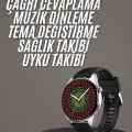 Akıllı Saat 1.5 Inç Amoled Ekran Çift Kordonlu GPS NFC Uyumlu