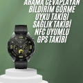 Akıllı Saat 5.0 Bluetooth Bağlantılı Sağlık ve Uyku Takibi Sosyal Medya Girişli