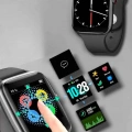 Akıllı Saat Adım Sayar, Kalp Atışı İzleme Dokunmatik Bluetooth Bağlantılı