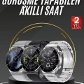 Akıllı Saat Adımsayar Nabız Ölçer Titreşim Özellikli Çağrı Cevaplama Sosyal Medya