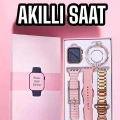 Akıllı Saat Amoled Ekran 3 Kordonlu Aksesuar Hediyeli Sesli Görüşme