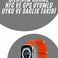 Akıllı Saat Android ve İOS Uyumlu 49 MM NFC Özelliği GPS Takibi