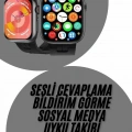 Akıllı Saat Çağrı Cevaplama Müzik Dinleme Plastik Kordon Mesaj Bildirimleri Yeni Seri