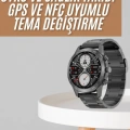 Akıllı Saat Çelik Kordon Çağrı Cevaplama Amoled Ekran Titreşimli Uyku ve Sağlık Takibi Yeni Nesil